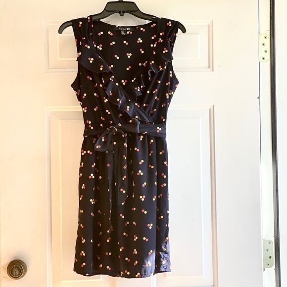 Forever 21 Ruffle Polka Dot Dress - Picture 2 of 3